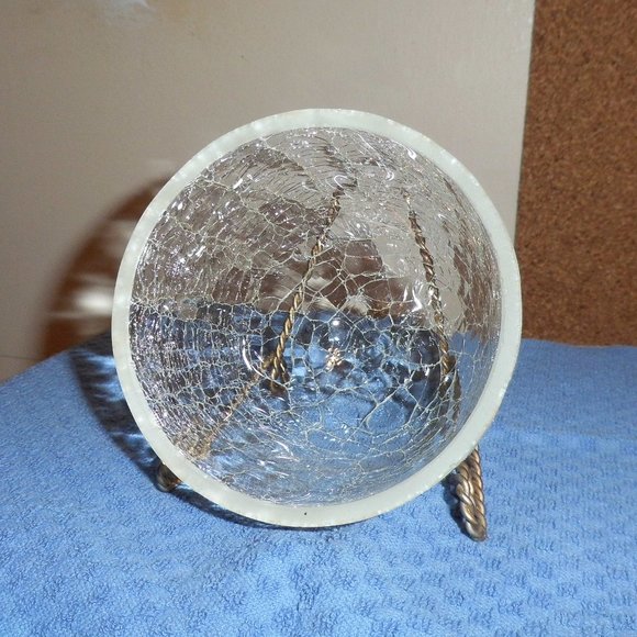 Gold leaf stands with Crackle Glass - Picture 9 of 16